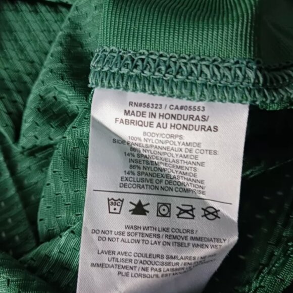 Nike Mens Football Practice Jersey Active Training Compression Shirt Green 2XL - Picture 6 of 6